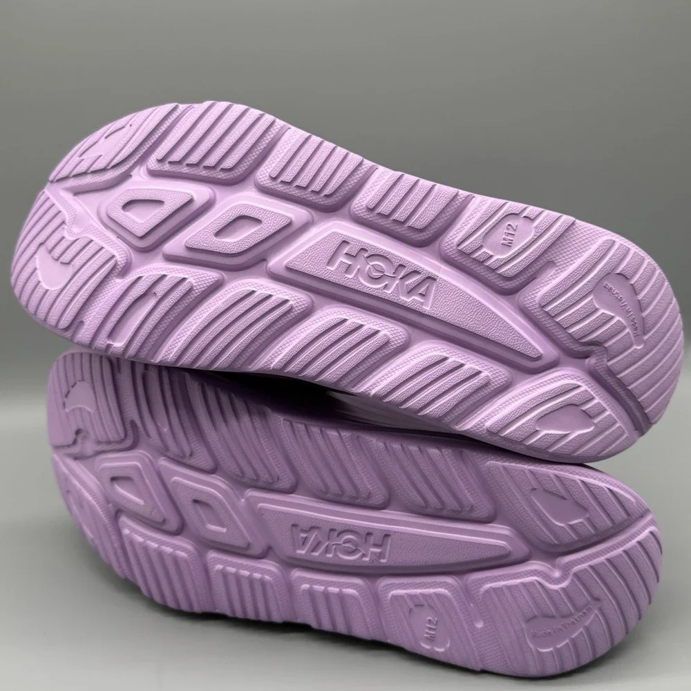 Hoka One Ora Recovery Slide 3‎ Sandals Purple Men's 12 Women's 14 Comfort